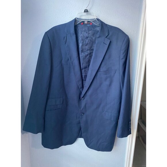BRIONI Navy Blue Super 150s Wool Silk Notch Lapel Sport Coat 50R Italy